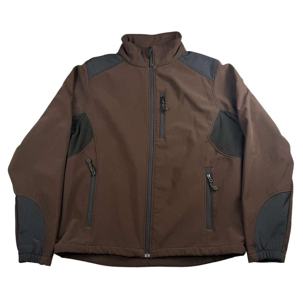Black Diamond Men's Full Zip Soft Shell Jacket French Roast Brown Medium 189620